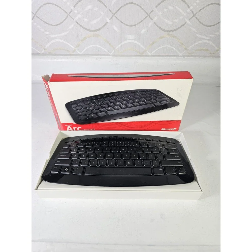 Microsoft Arc Wireless Keyboard Model 1392 Black (No USB Connector/Dongle)